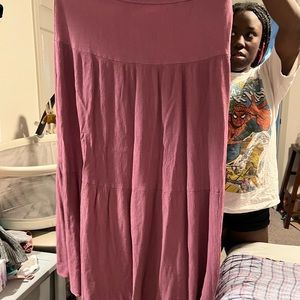 Market Spruce Magenta Maxi Skirt - XL